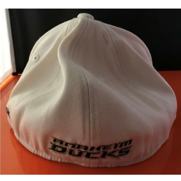 Anaheim Ducks Unisex Adult Reebok Fitmax White Fltted Hat cap - Picture 3 of 7